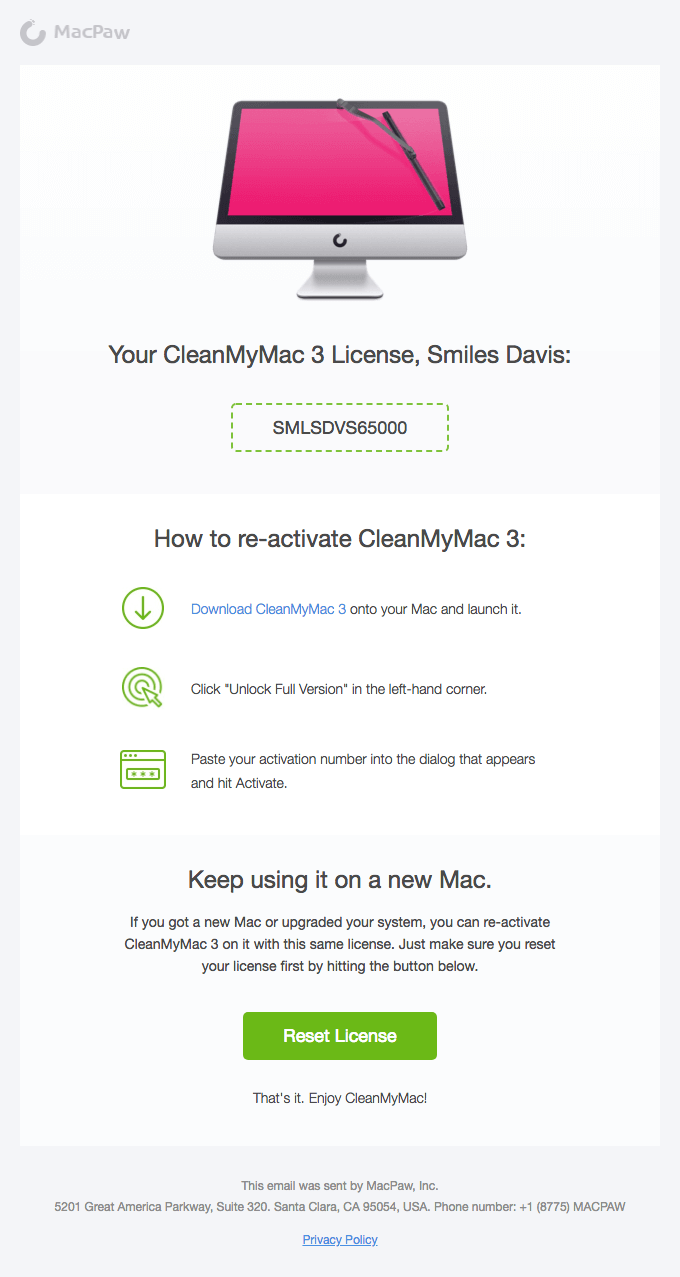 cleanmymac activation number