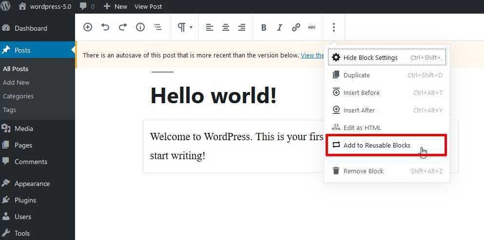 WordPress 5.0 and Gutenberg