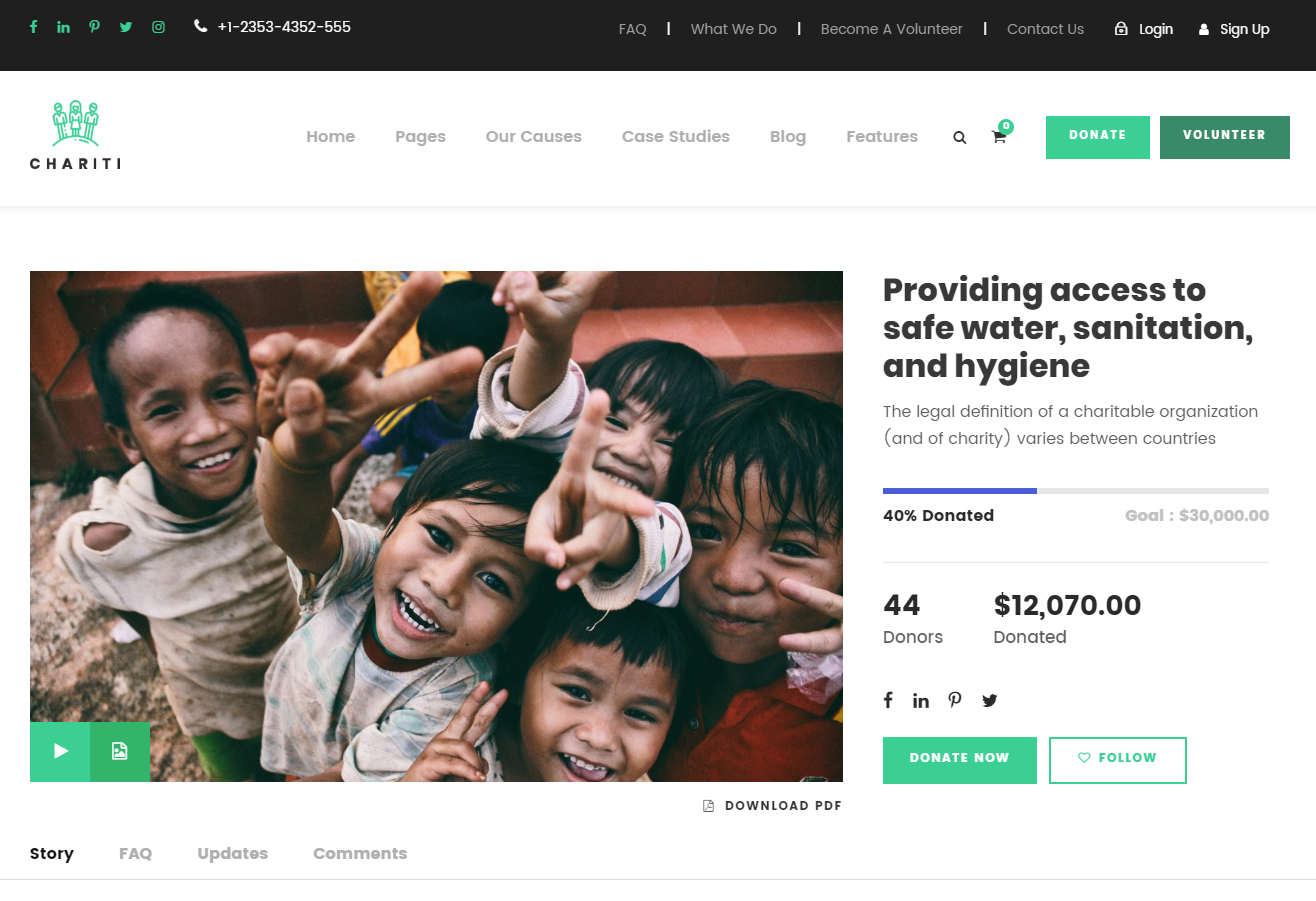 Nonprofit WordPress Theme