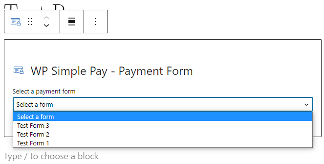 Add payment form block 2