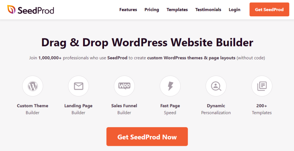 SeedProd website builder