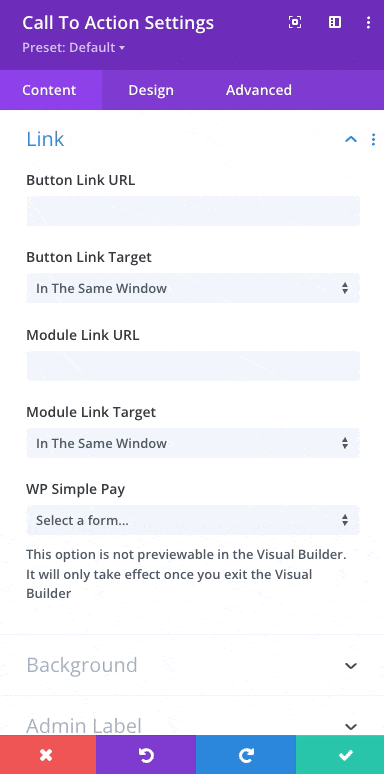 wp simple pay divi integration