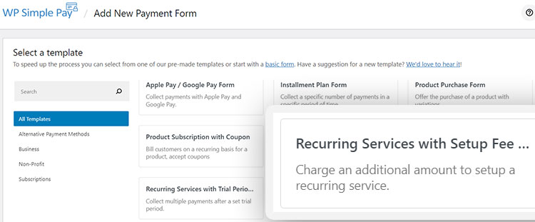 recurring-services-with-setup-fees