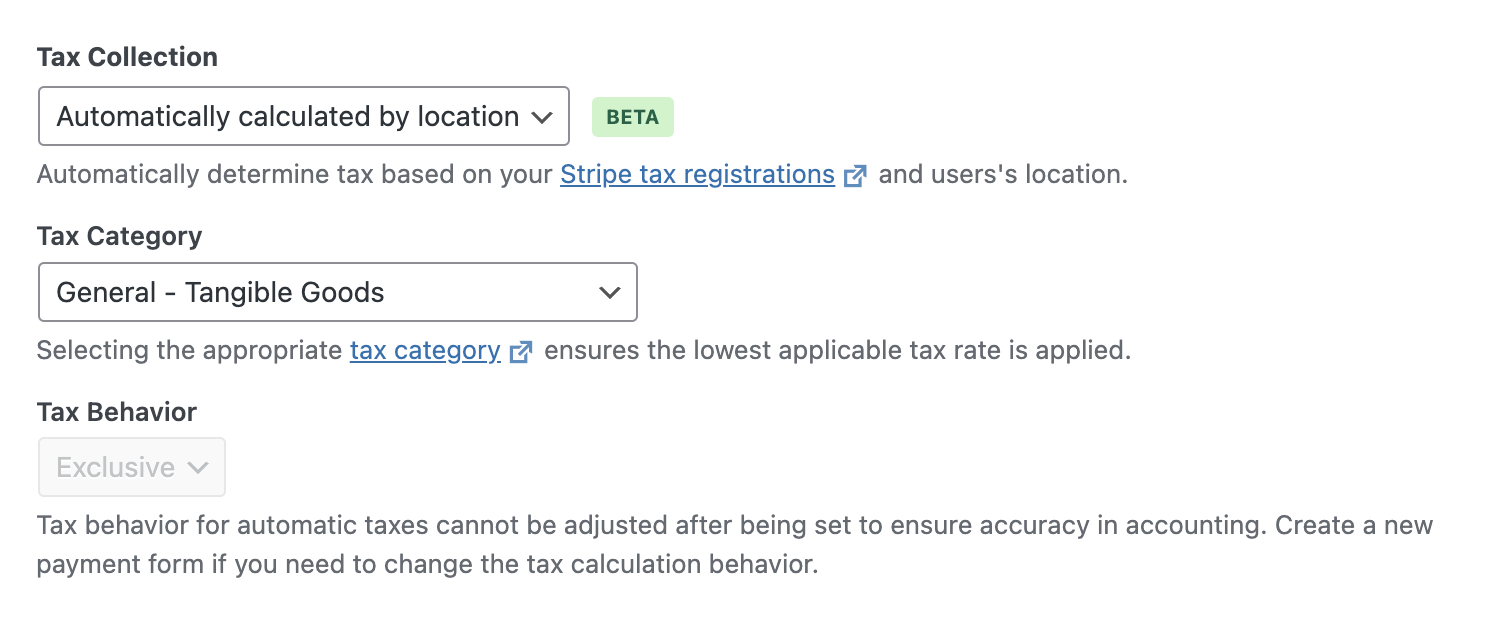 Automatic tax calculation in WP Simple Pay