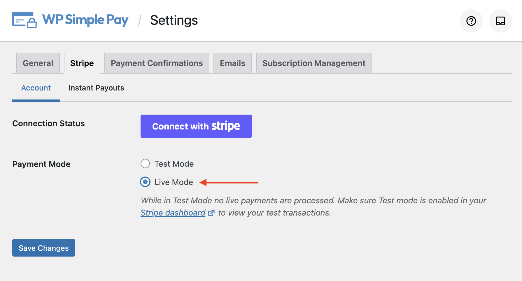 WP Simple Pay Connect with Stripe