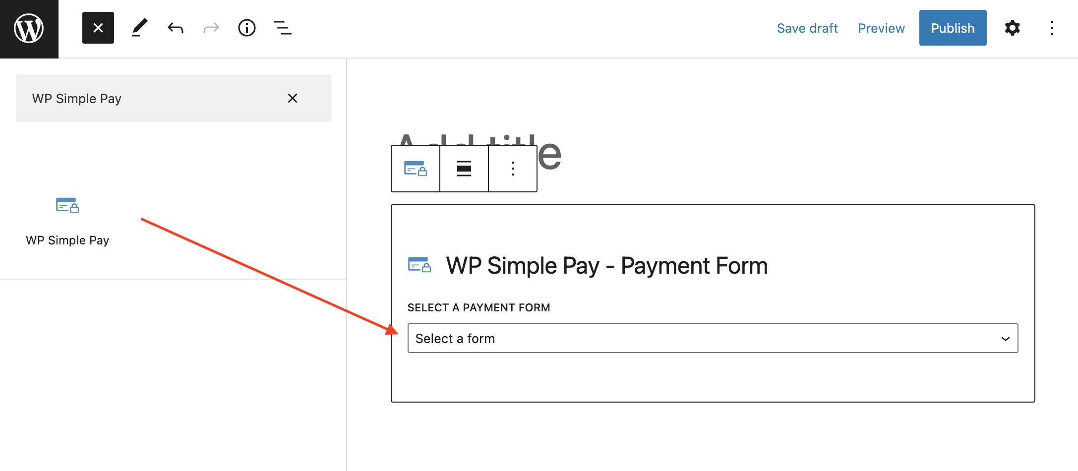 add-wp-simple-pay-block-to-page