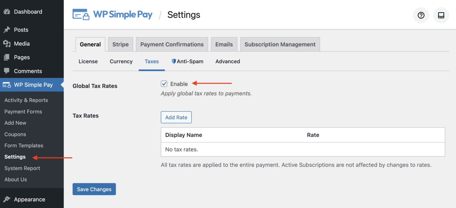 How to Collect Taxes for Stripe Payments in WordPress