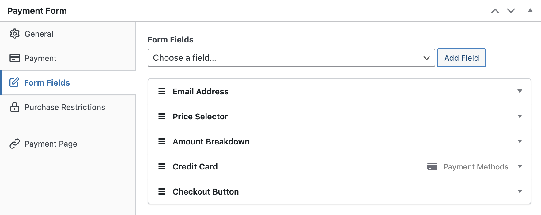 add amount breakdown