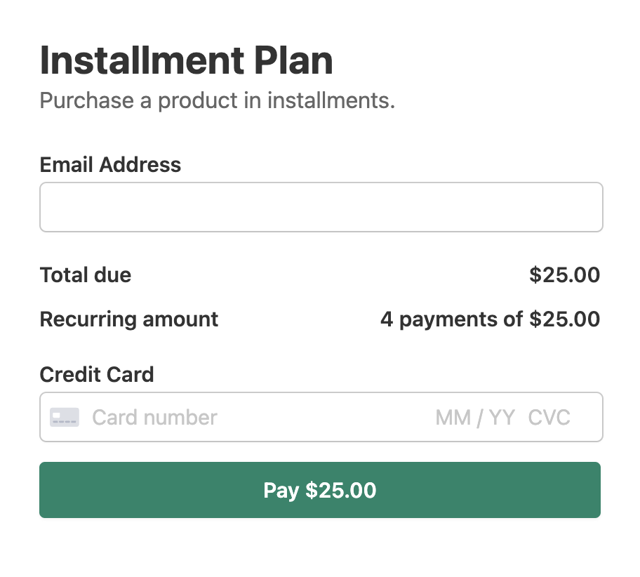 Installments