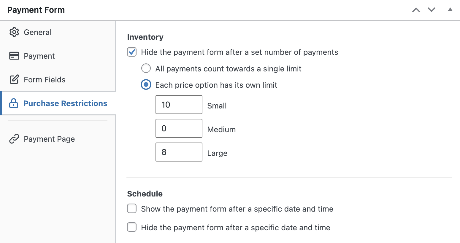 inventory management order form