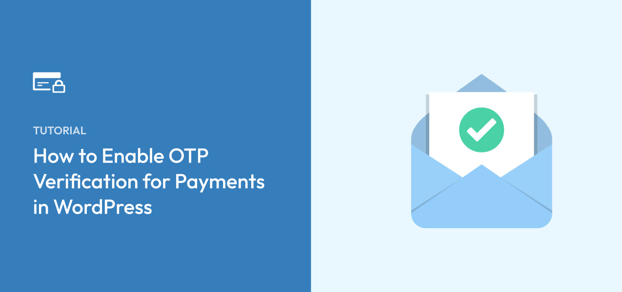 How to Enable OTP Verification for Payments in WordPress