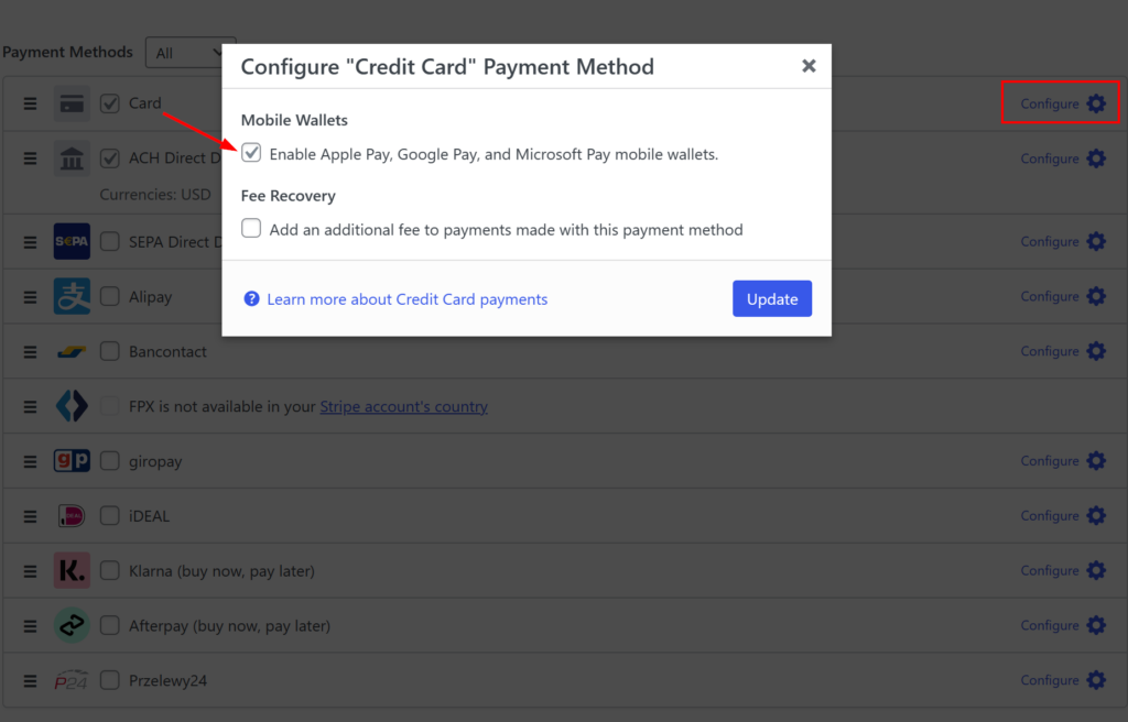 stripe payment element