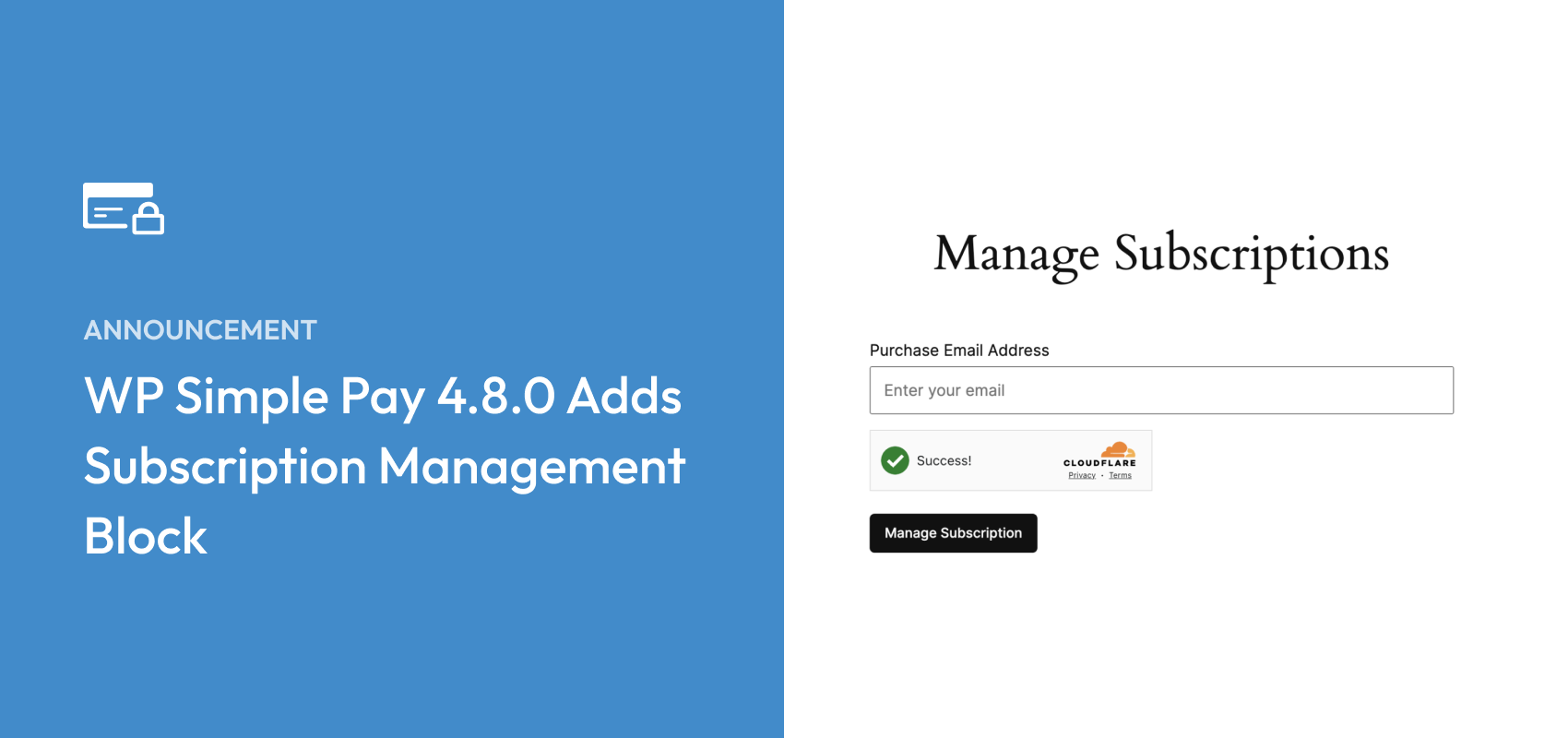[New] Introducing WP Simple Pay 4.8.0 with Subscription Management Block